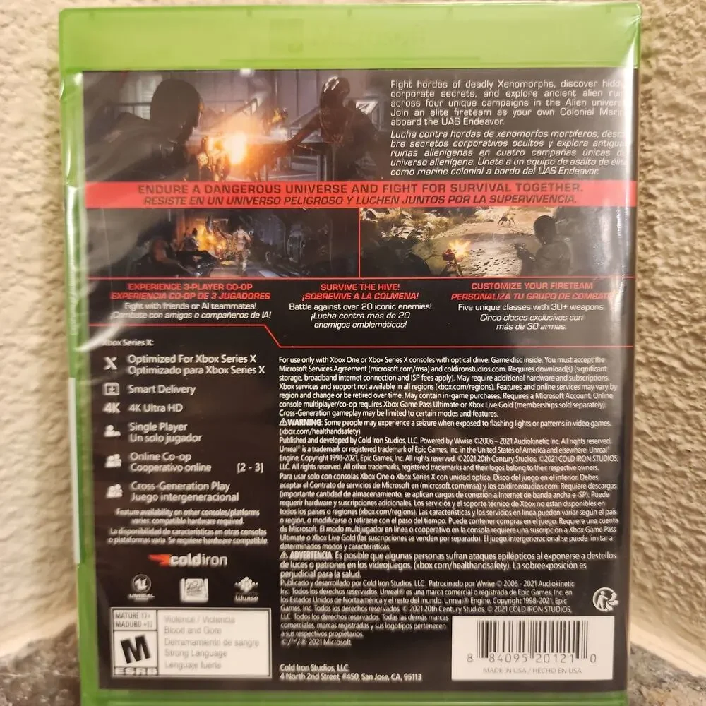 Game - Aliens: Fireteam Elite (NEW) - XBOX ONE / SERIES X